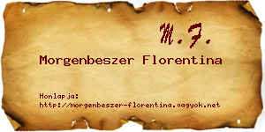 Morgenbeszer Florentina névjegykártya